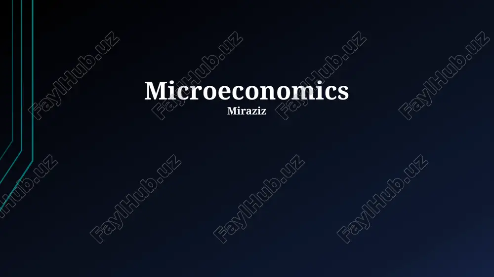 microeconomics — PPTX