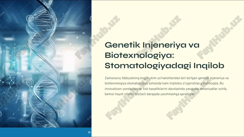 genetik injeneriya va biotexnologiya — PDF