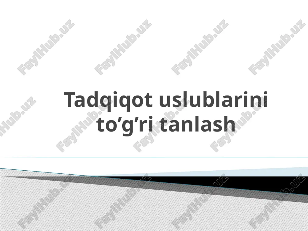 ilmiy tadqiqotlar haqida ma'lumotlar kitoblari — PPTX