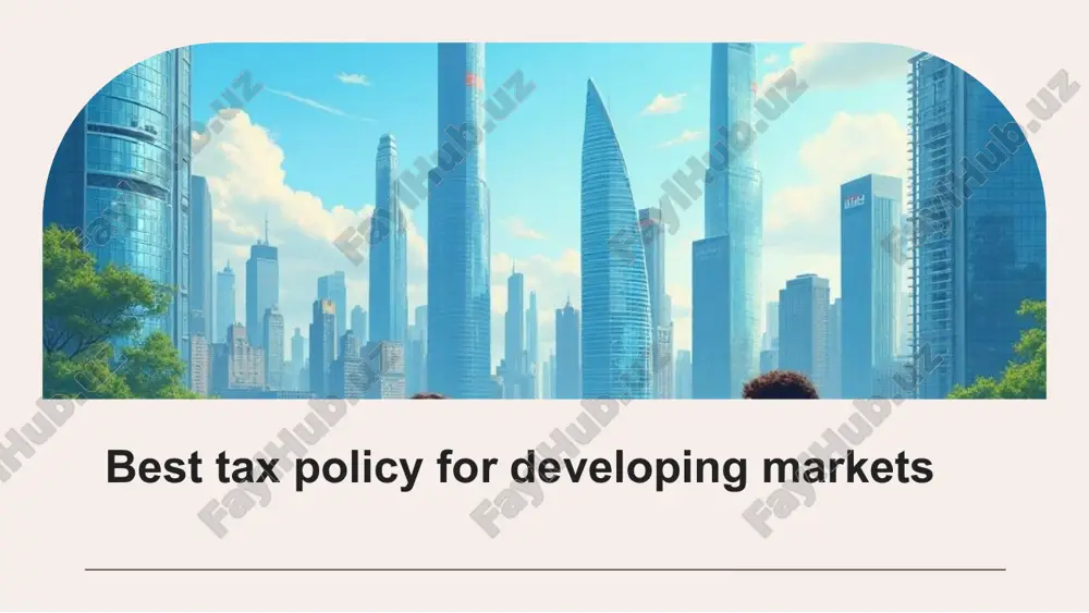 best tax policy for developing markets — PPTX