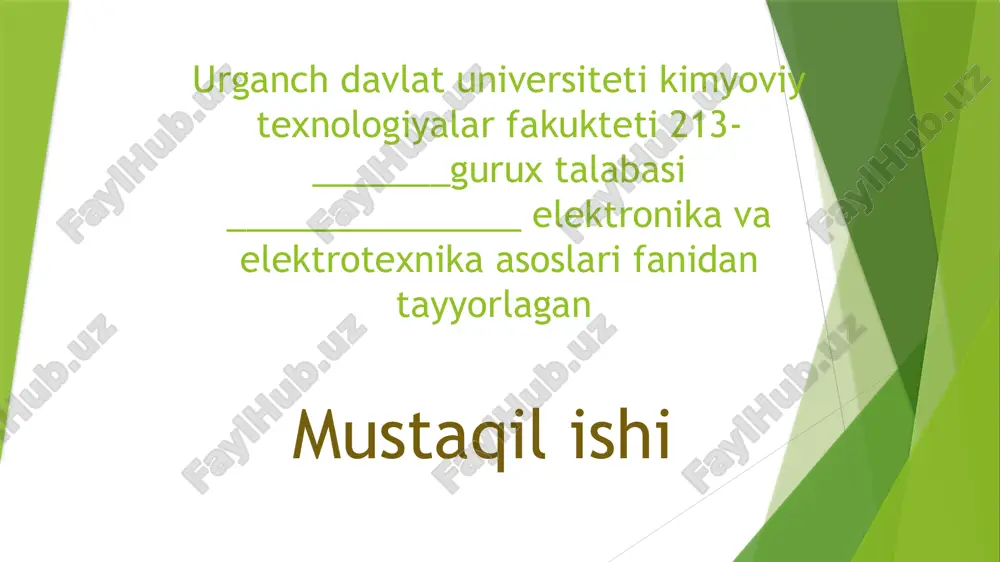 sinxron mashinalar va ularning turlari. — PPTX