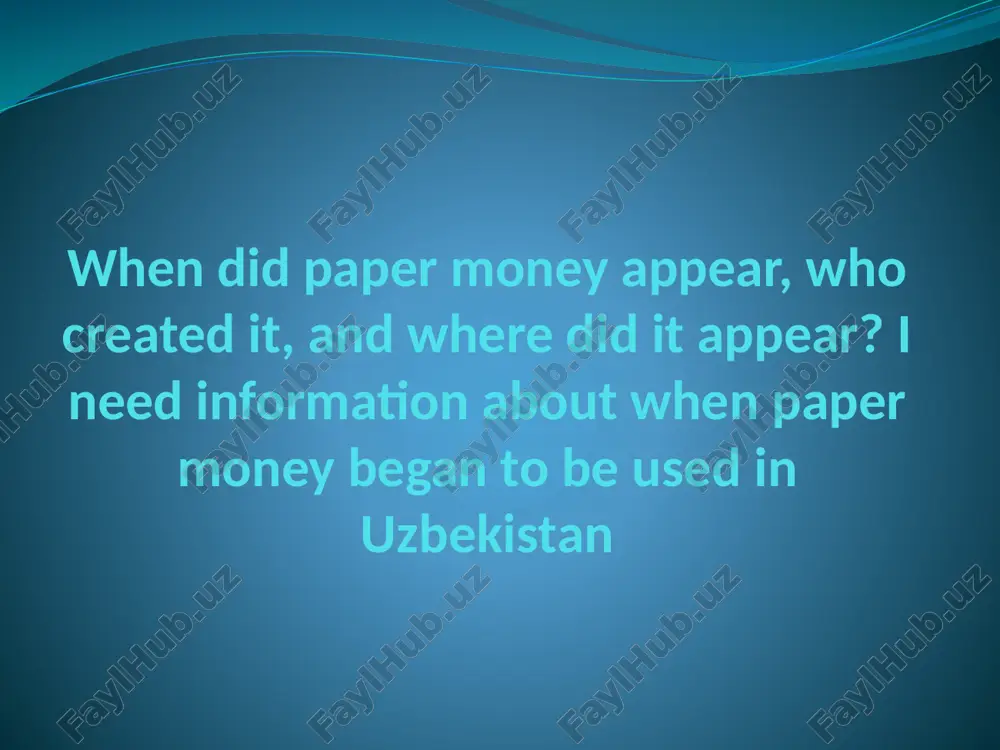 uzbekistani som — PPTX