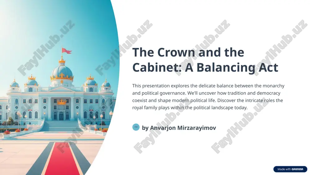 the crown and the cabinet: a balancing act — PPTX