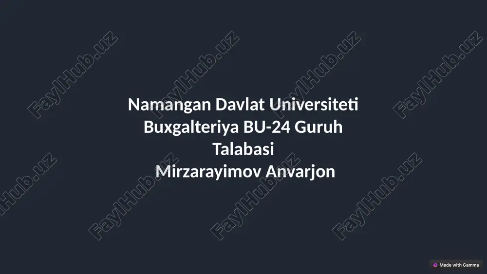 elektron davlat xizmatlari — PPTX
