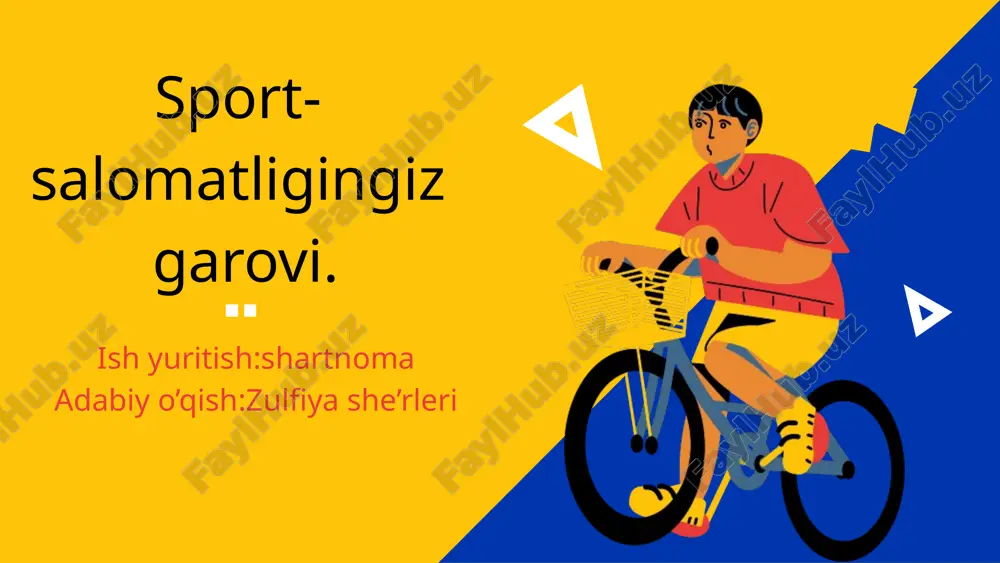 sport-salomatligingiz garovi — PPTX