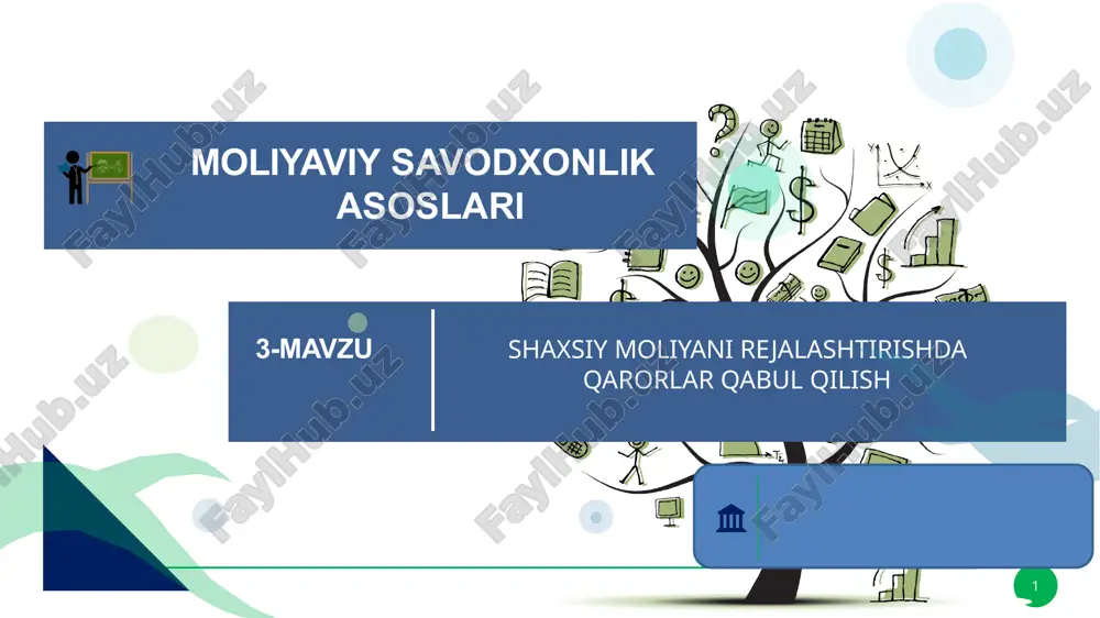 shaxsiy moliyani rejalashtirishda qarorlar qabul qilish — PPTX