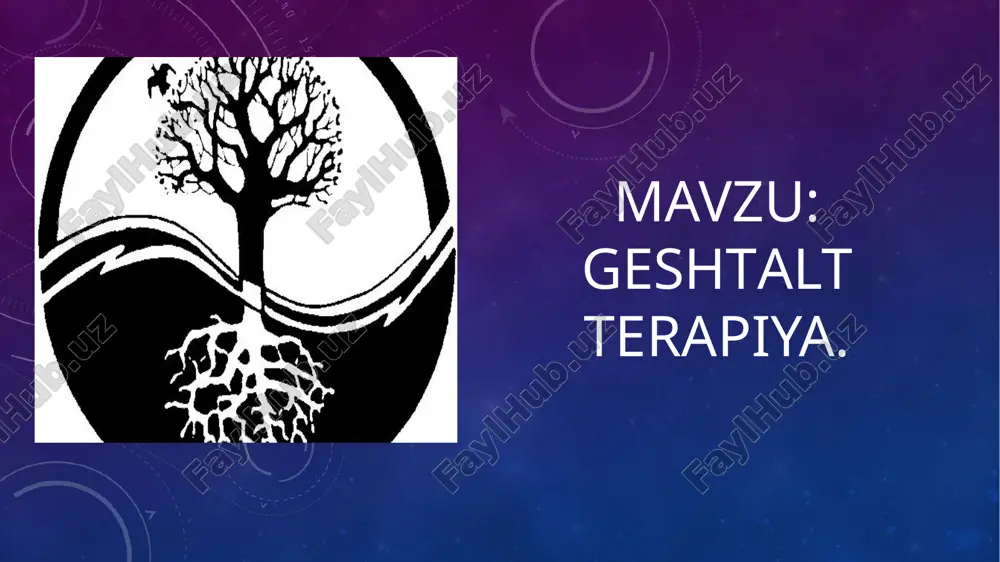 geshtalt terapiyasi — PPTX