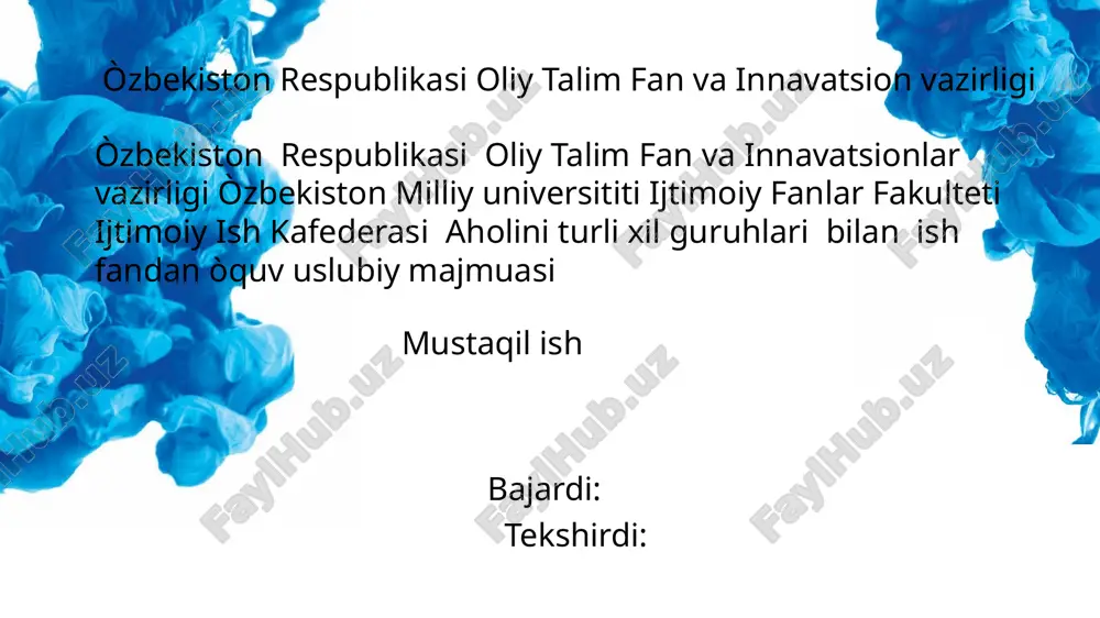 alkogolizm  deviant  xulq atvorning asosiy shakli — PPTX