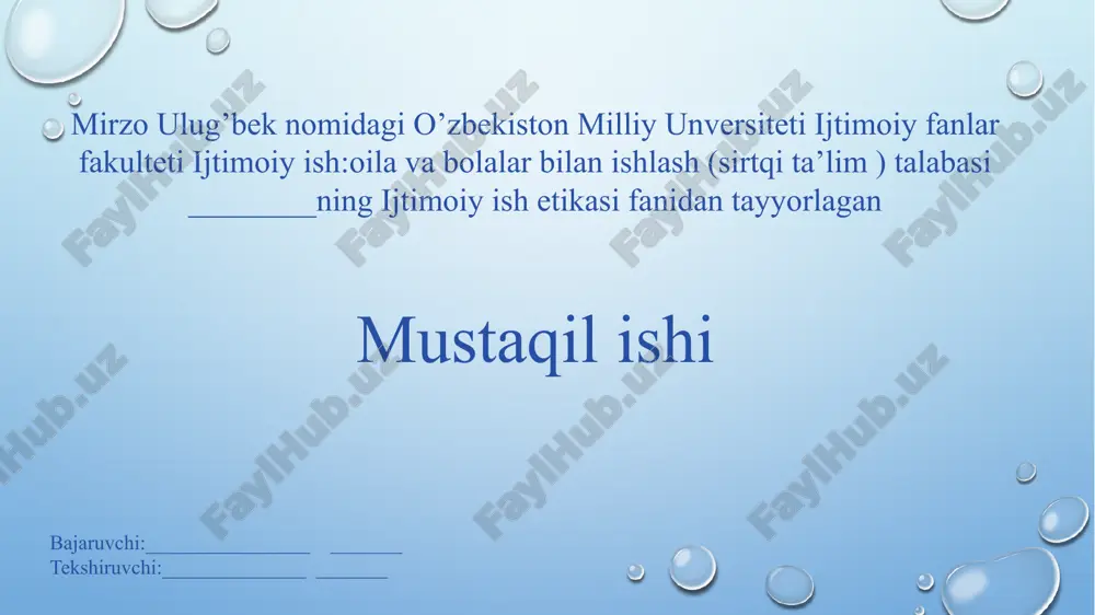 ijtimoiy ishda hodimlarning kasbiy etikasi — PPTX