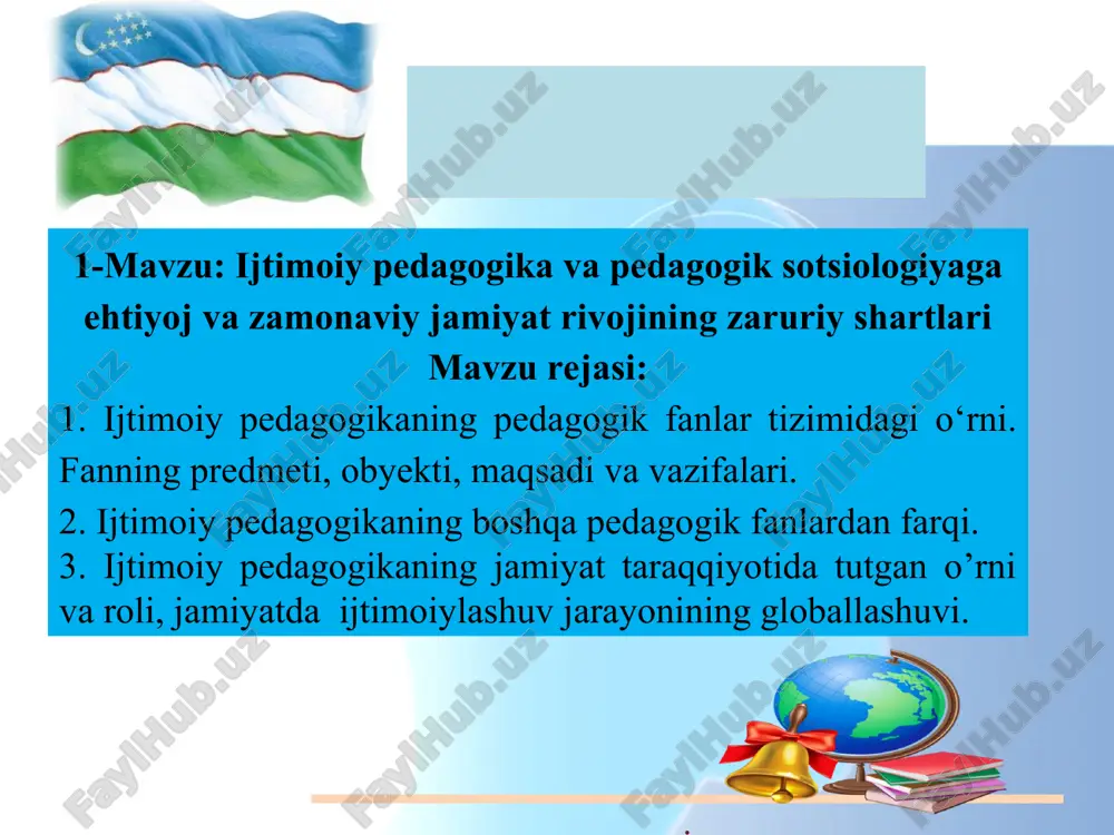 ijtimoiy pedagogika — PPT