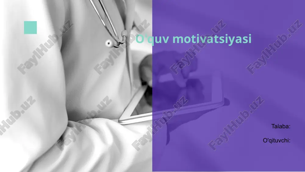 o'quv motivatsiyasi — PPTX