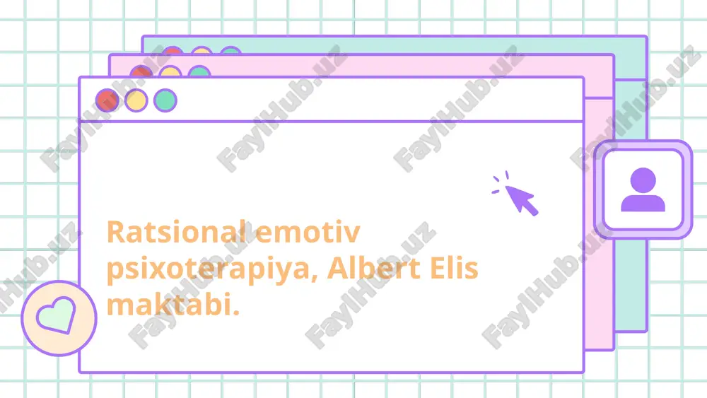 ratsional emotiv psixoterapiya, albert elis maktabi. — PPTX
