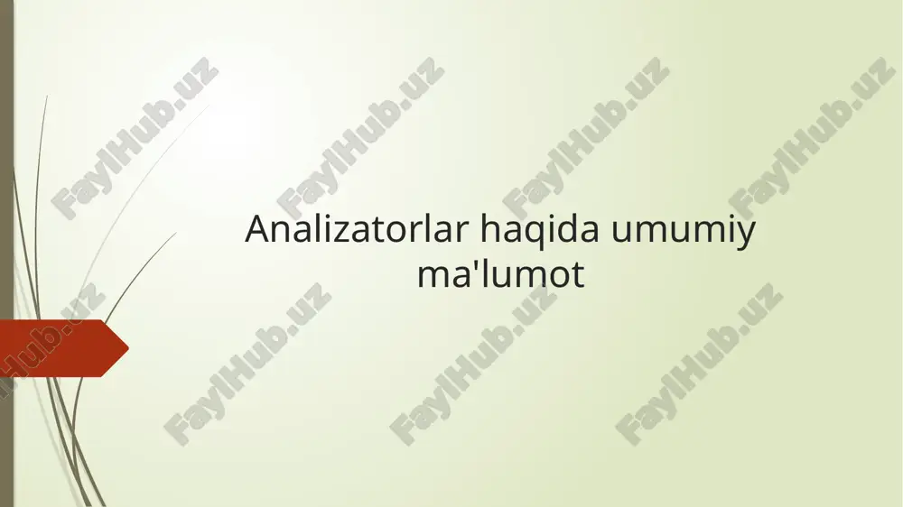ko`rish analizatorlari — PPTX