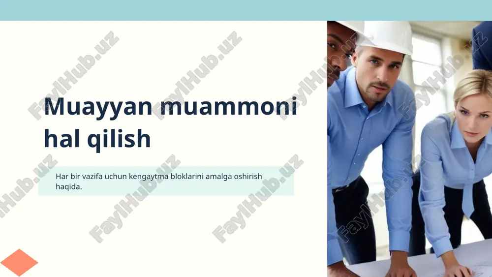 muayyan muammoni hal qilish — PPTX