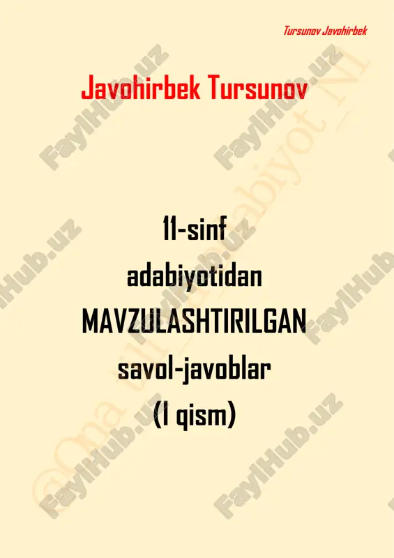 "go‘ro‘g‘lining tug‘ilishi" dostoni — PDF