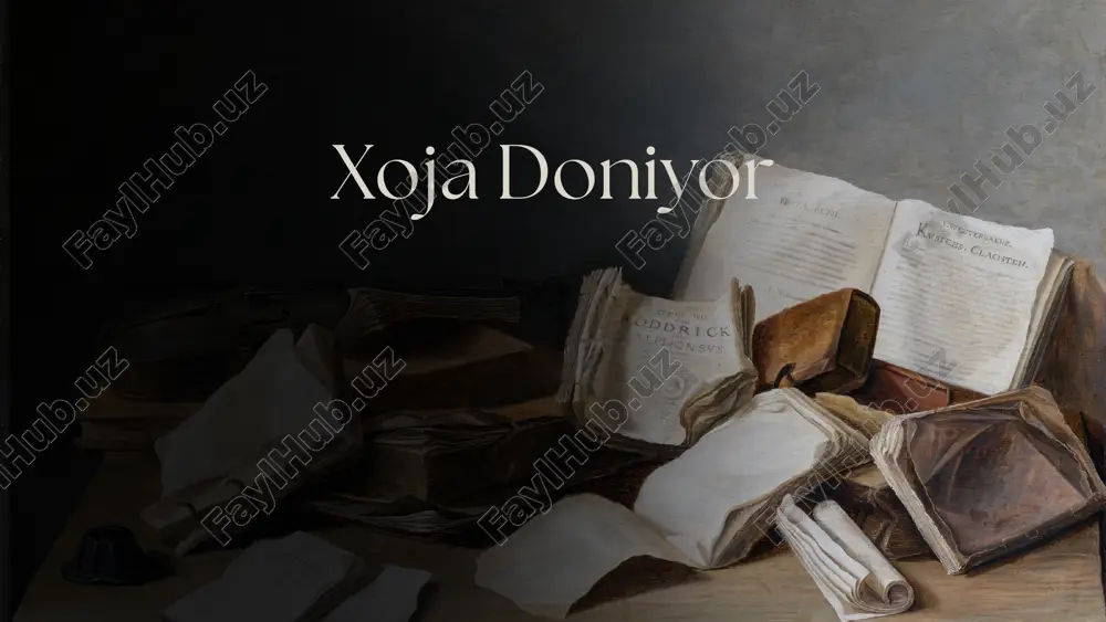 xoja doniyor maqbarasi — PPTX