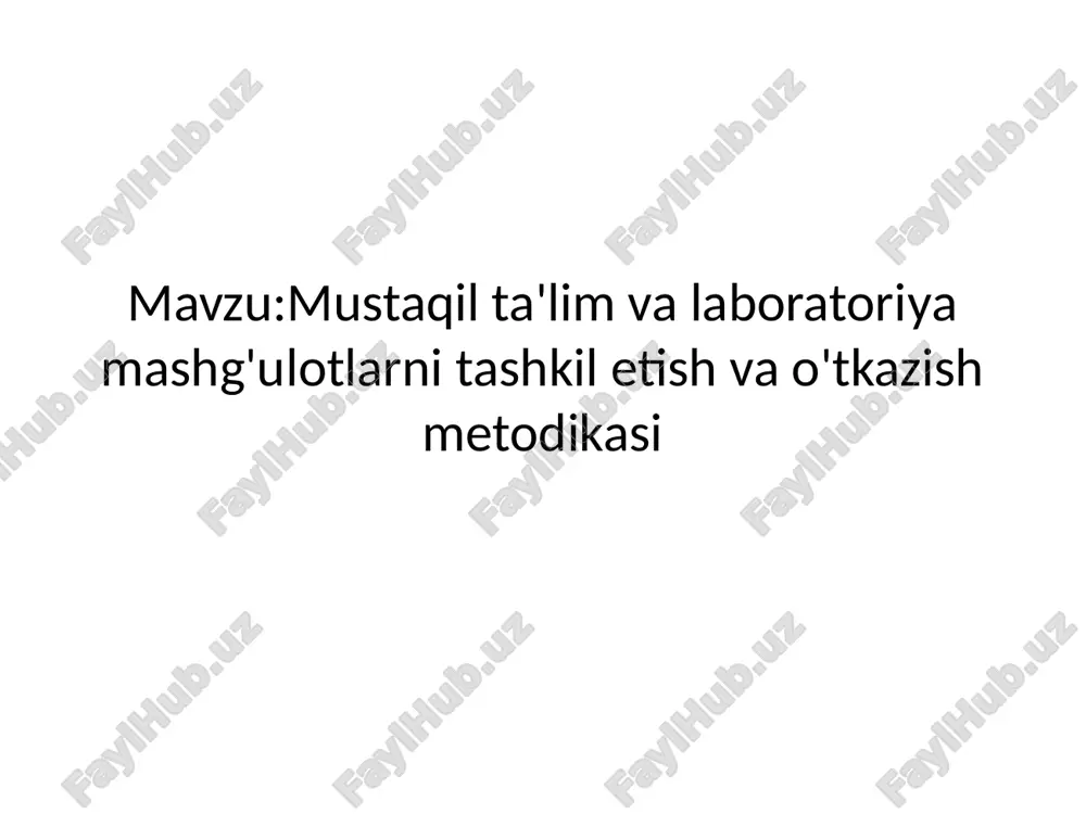 o'quv-mashg'ulot usullari kitobi — PPTX