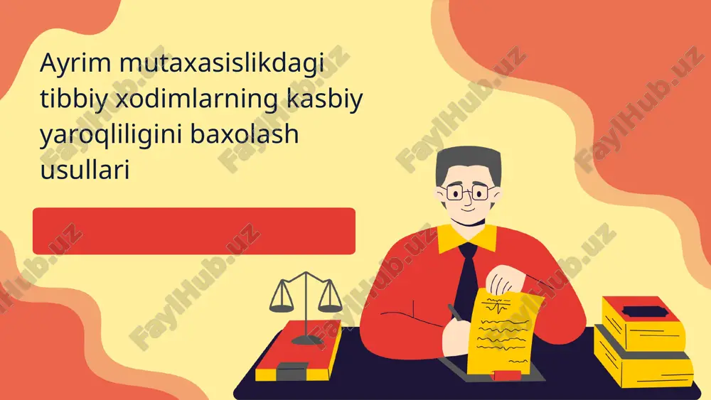 kasbiy yaroqlilikni baholash usullari — PPTX