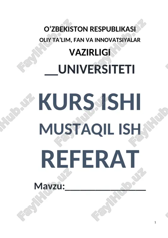 dorixona va dorilar qidiruv tizimi — DOCX