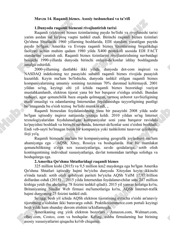 raqamli biznes — DOCX