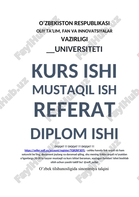 o‘zbek tilshunosligida sinonimiya talqini — DOCX