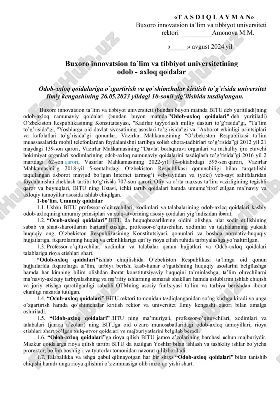 odob-axloq qoidalar — DOCX