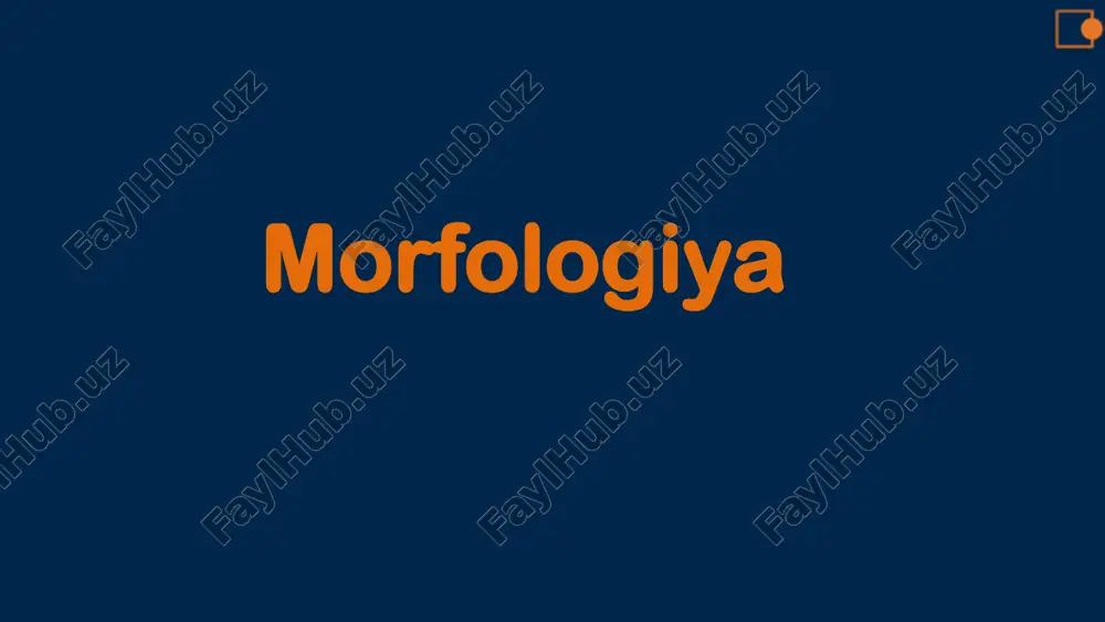 morfologiya — PDF