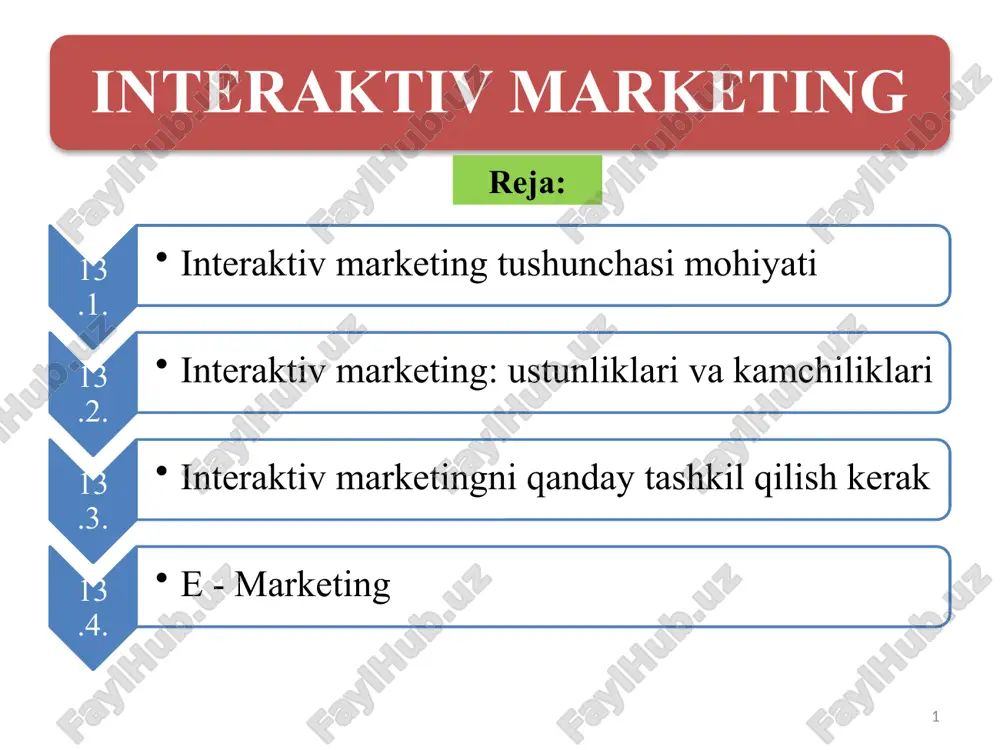 interaktiv marketing — PPTX