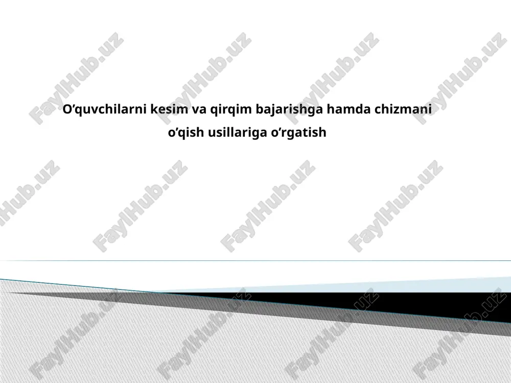 detal kesim va qirqim chizmasi — PPTX
