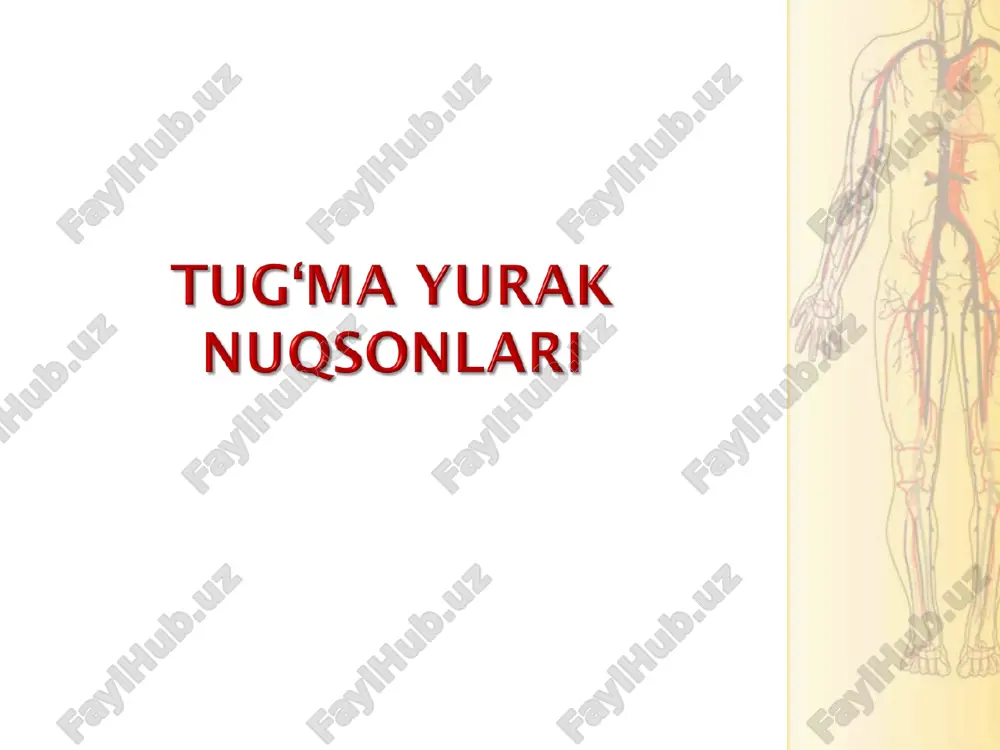 tug‘ma yurak nuqsonlari — PPT