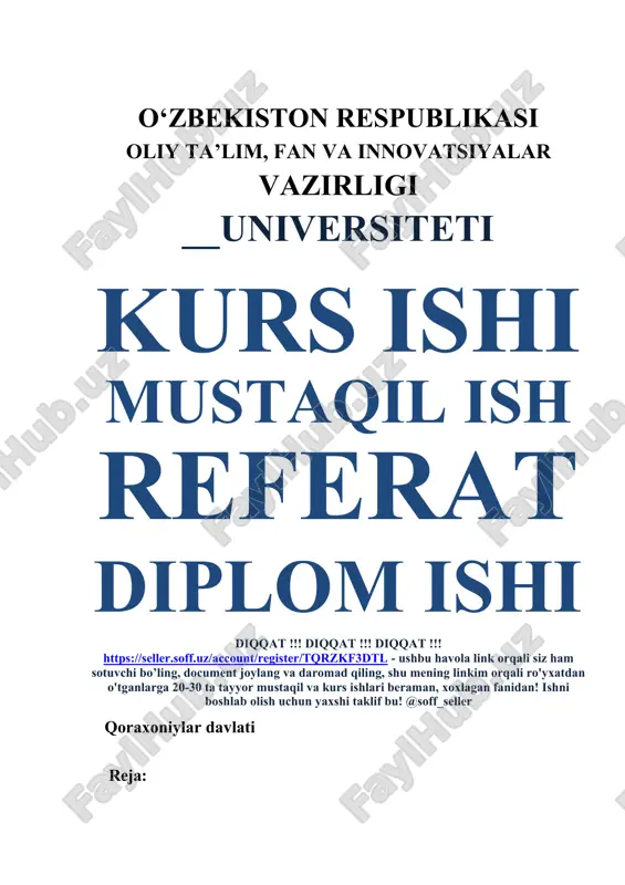 qoraxoniylar davlatining tashkil topishi — DOCX