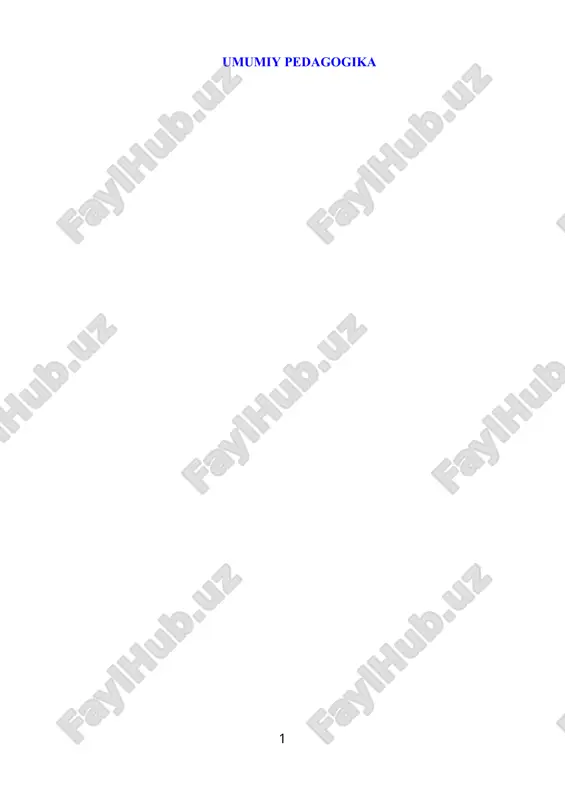 umumiy pedagogika — DOCX