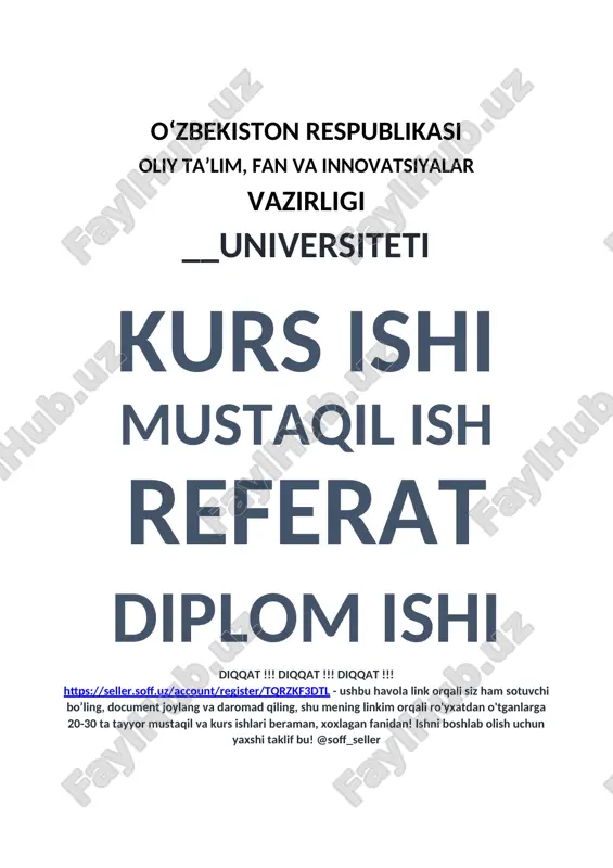 "elektron jurnal kompleks axborot tizimi" — DOCX
