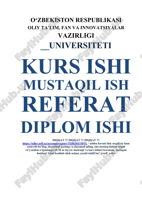 chiziqli tenglamalar sistemalarni yechishning jordana-gauss usuli. misollar — DOCX