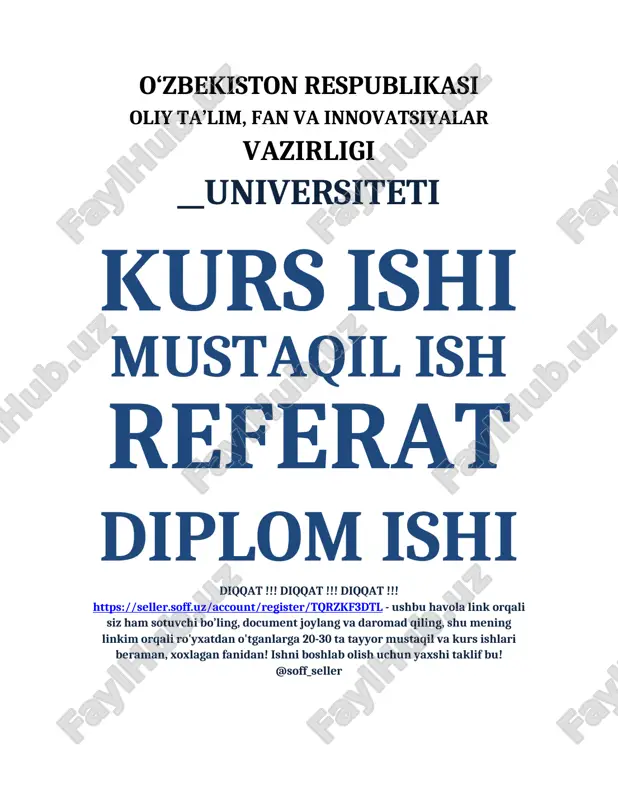 raqobat kurashining shakllari va usullari — DOCX