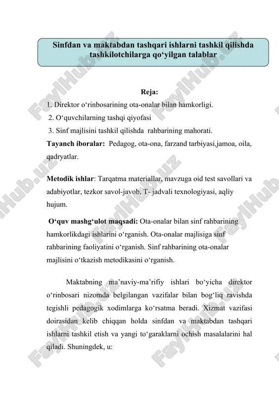 o‘quvchilarning tashqi qiyofasi — DOCX