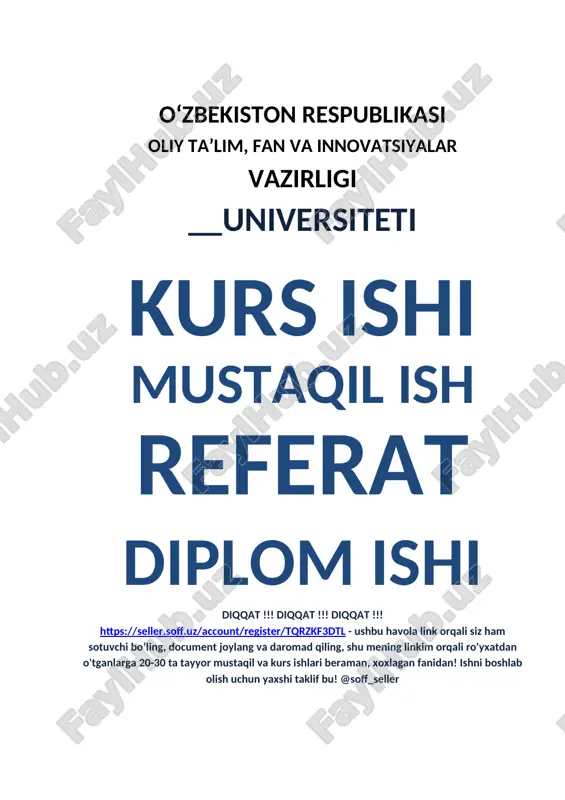 nurash jarayonlari — DOCX