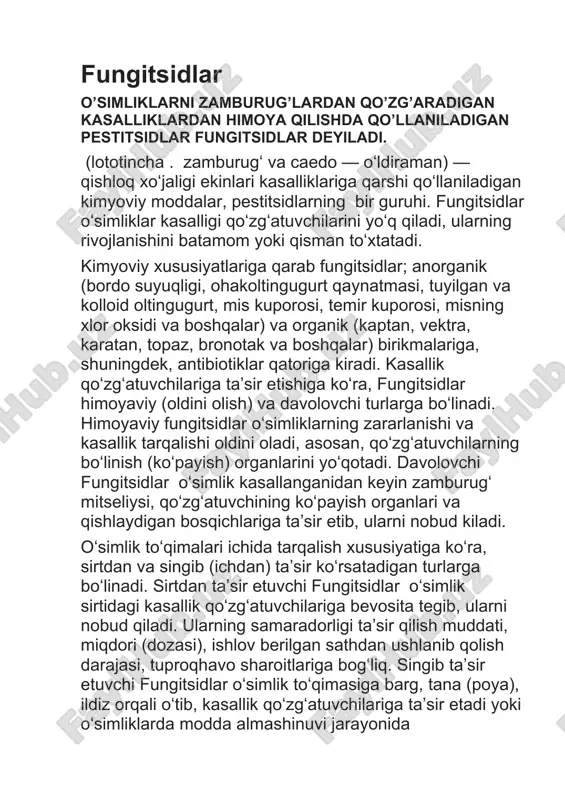 fungitsidlar — DOCX
