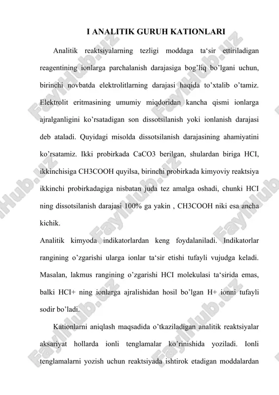 analitik kimyoda indikatorlar — DOCX