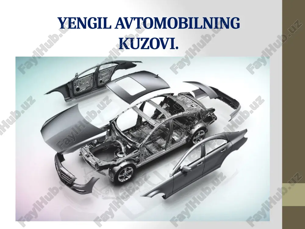 yengil avtomobil kuzovi — PPTX