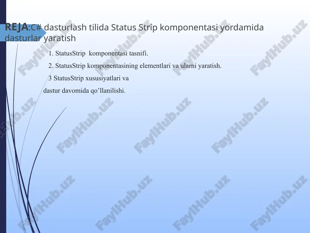 statusstrip komponentasi — PPT