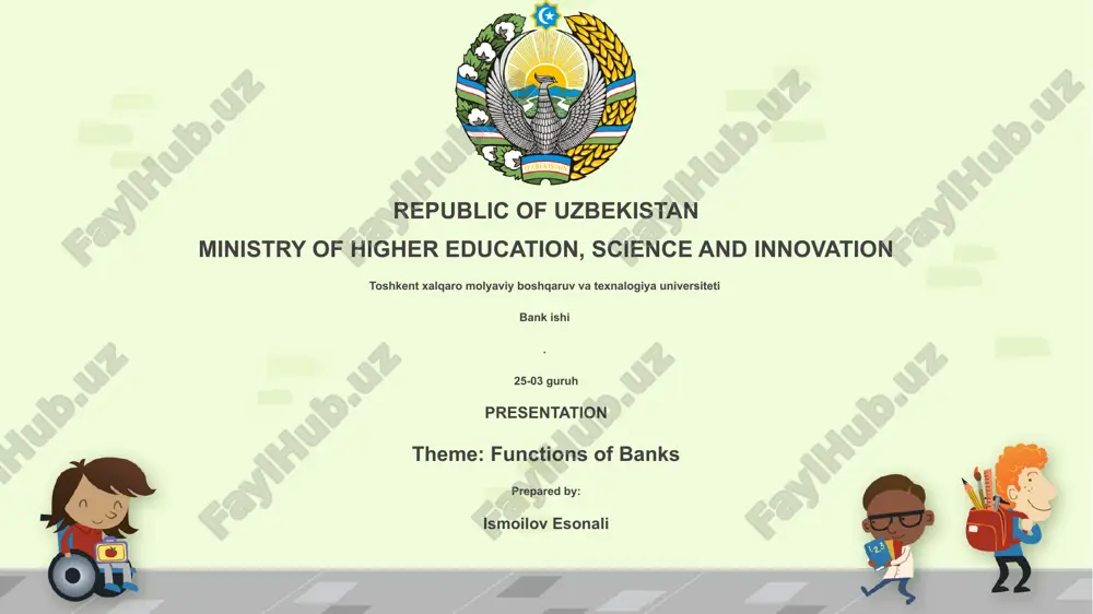 functions of banks — PPTX