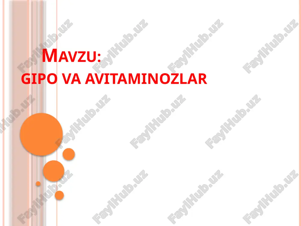vitaminlar — PPTX