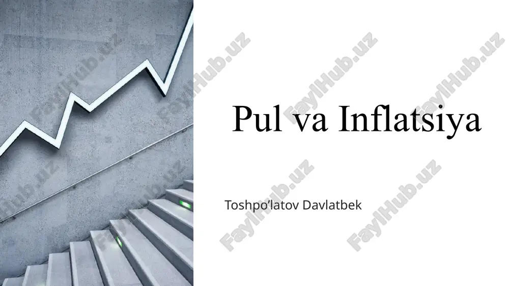 pul va inflatsiya — PPTX