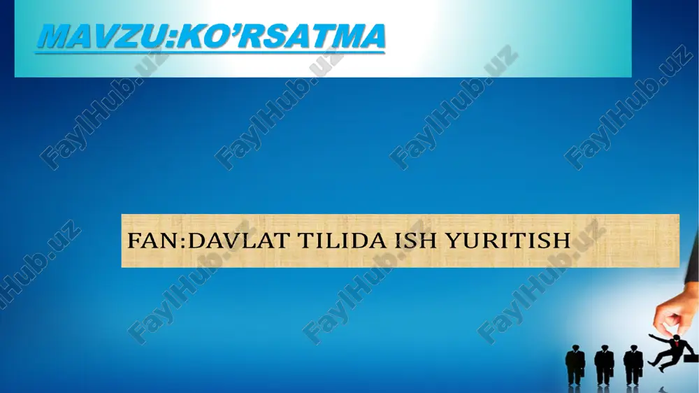 davlat tilida ish yuritish — ZIP