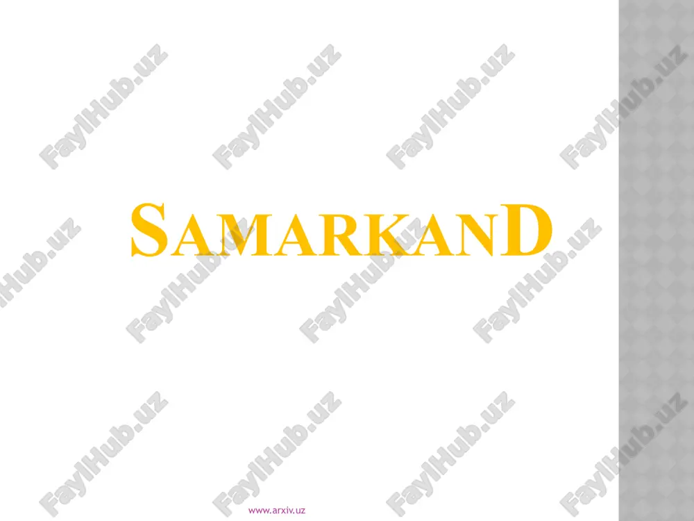 samarkand — ZIP