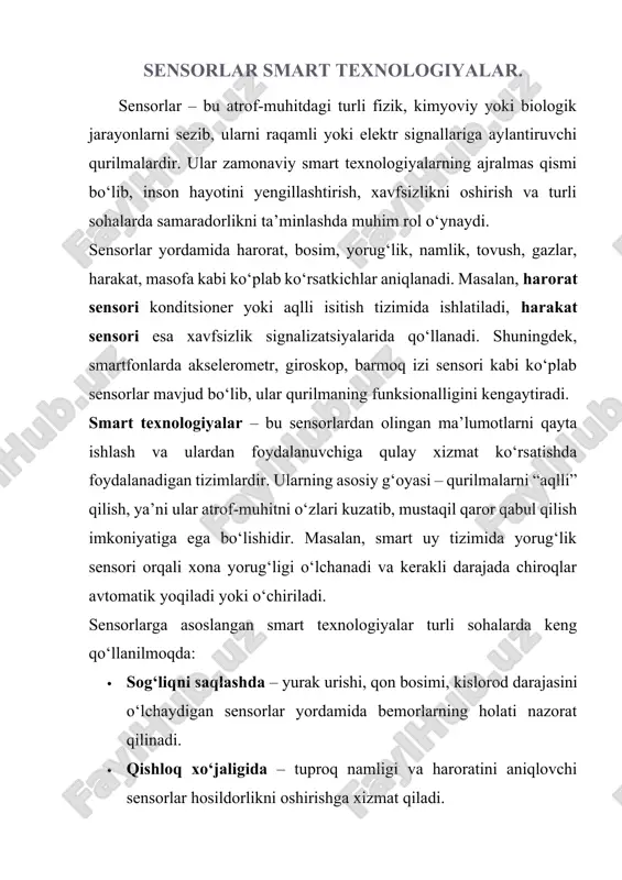 sensorlar — DOCX