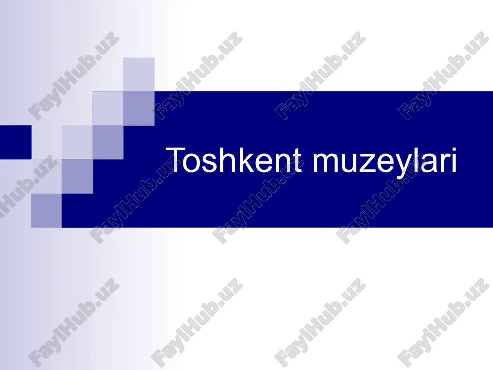 toshkent muzeylari — ZIP
