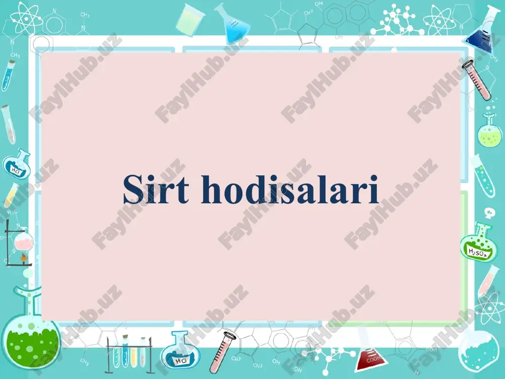 sirt hodisalari — PPT