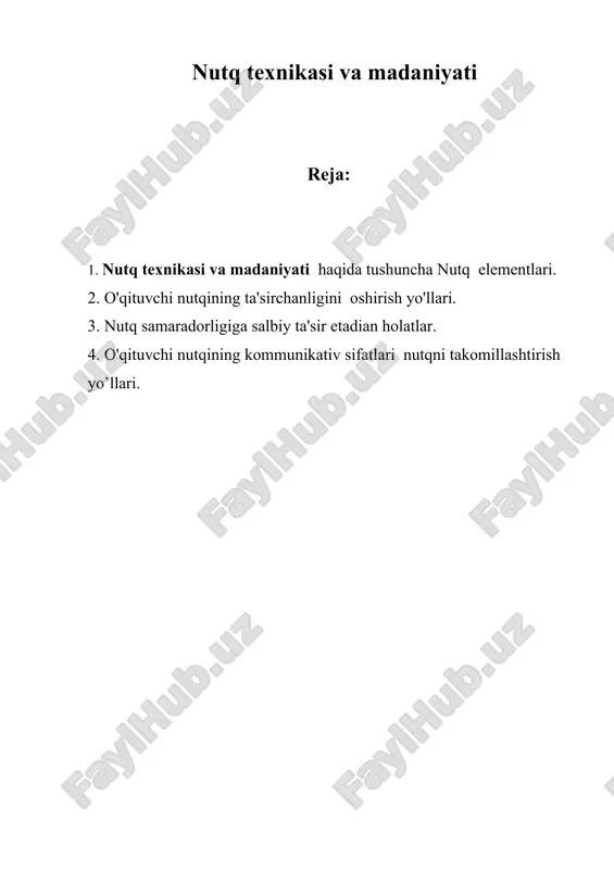 nutq texnikasi va madaniyati — ZIP
